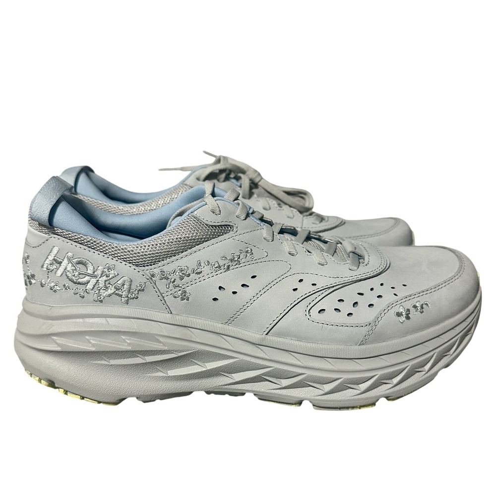 Hoka One One Bondi L BP Women's Light Gray‎ Casual Sneakers Shoes Size US 13